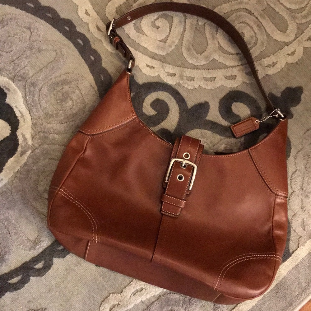 ***SOLD***Brown Leather Coach Purse***SOLD***